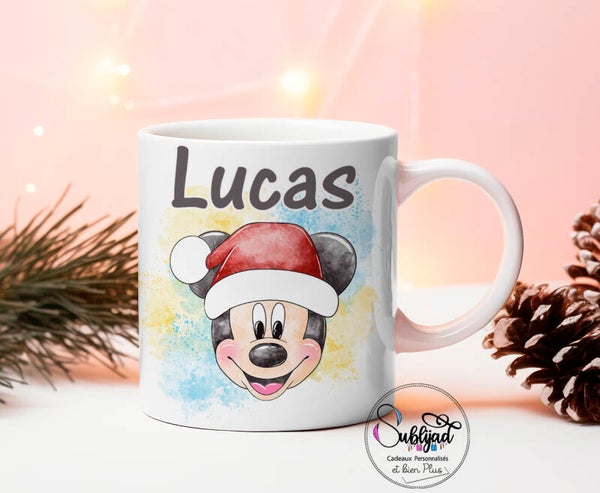 TASSE Mug illustretion personnalisable avec prénom Idée Cadeau Noel