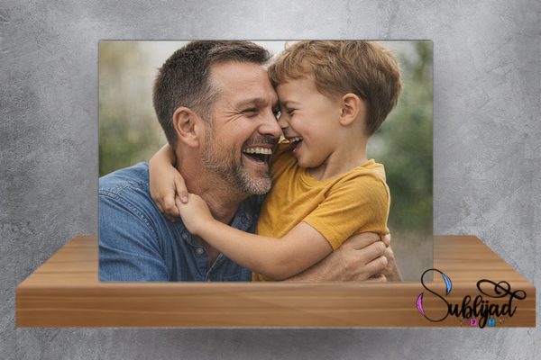 Cadre aluminium personnalisé avec votre photo message texte