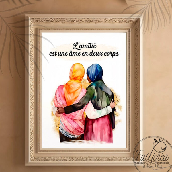 Affiche Amitié personnalisée