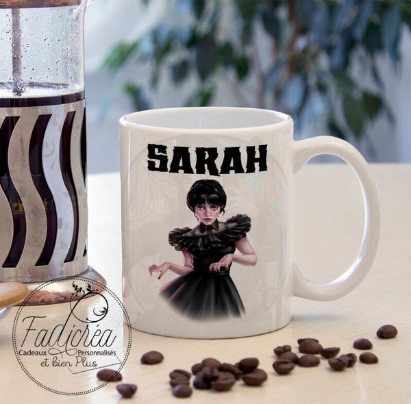 TASSE Mug illustration Mercredi personnalisable avec le prénom de votre choix