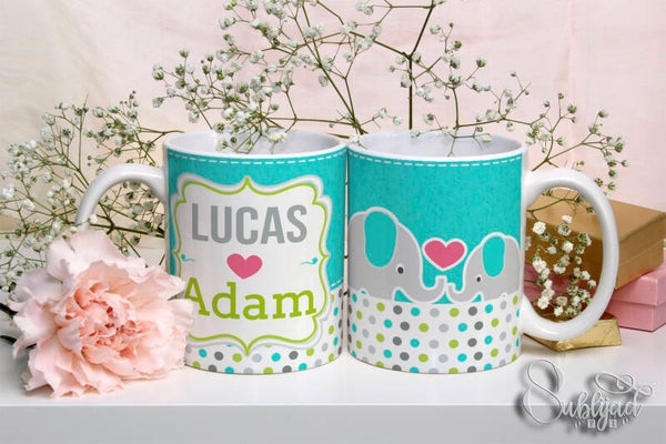 Mug Tasse Père et fils personnalisé avec les prénoms de votre choix