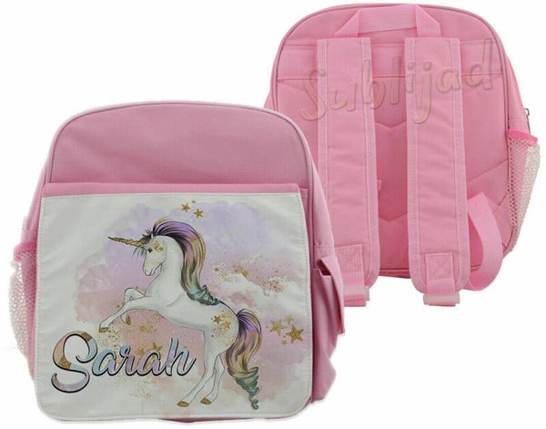 Sac à dos enfant Licorne personnalisé avec prénom de votre choix