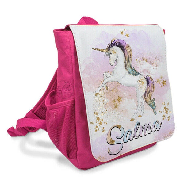 Sac à dos enfant licorne personnalisé avec prénom de votre choix