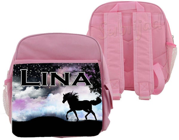 Sac à dos enfant Cheval personnalisable avec le prénom de votre choix