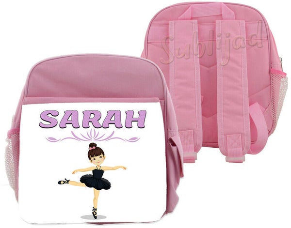Sac à dos enfant Ballerine dance personnalisable avec le prénom de votre choix