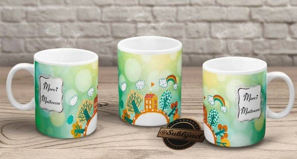 TASSE Mug Merci maîtresse Cadeau fin d'année scolaire