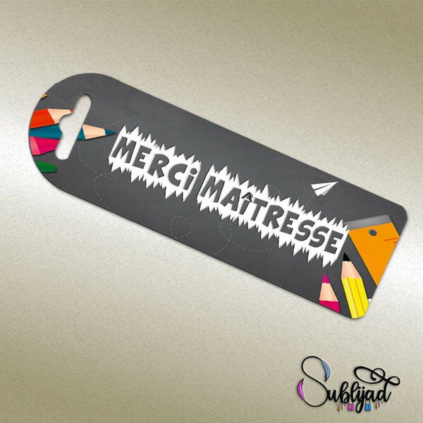 Marque page Merci Maîtresse cadeau fin d'année scolaire