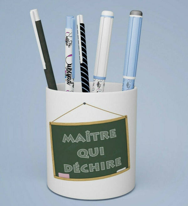 Pot à crayons Maître qui déchire Cadeau fin d'année scolaire