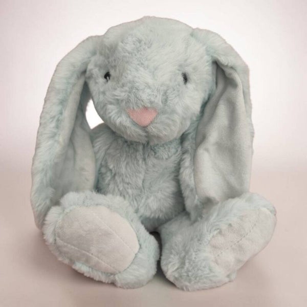 Doudou lapinou vert d'eau