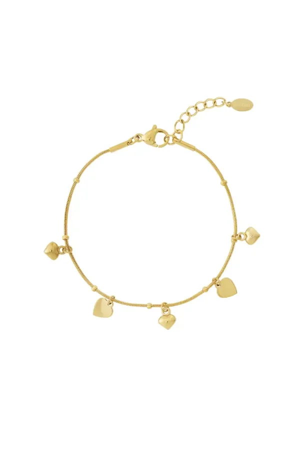 Mini Hearts Bracelet gold