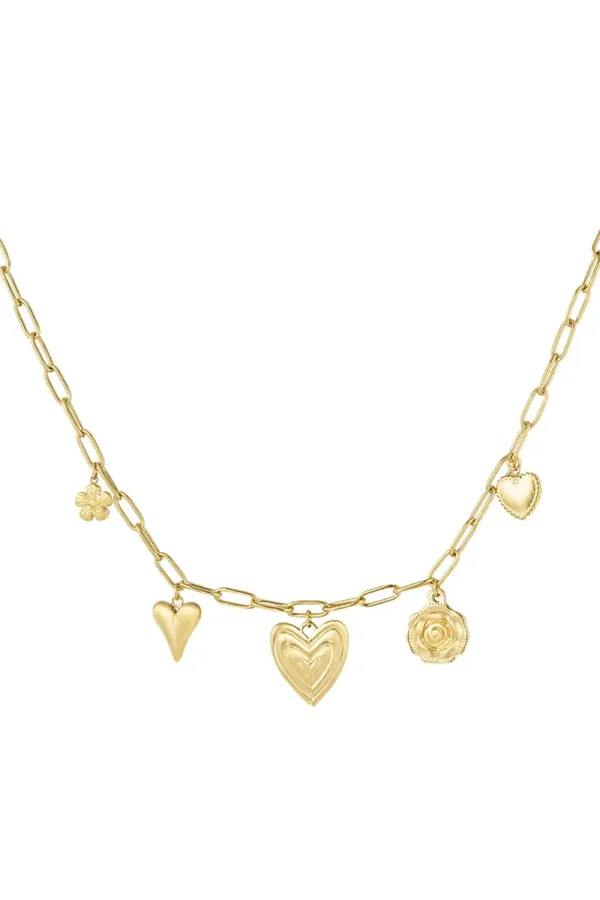 Heartfelt Charms Necklace gold