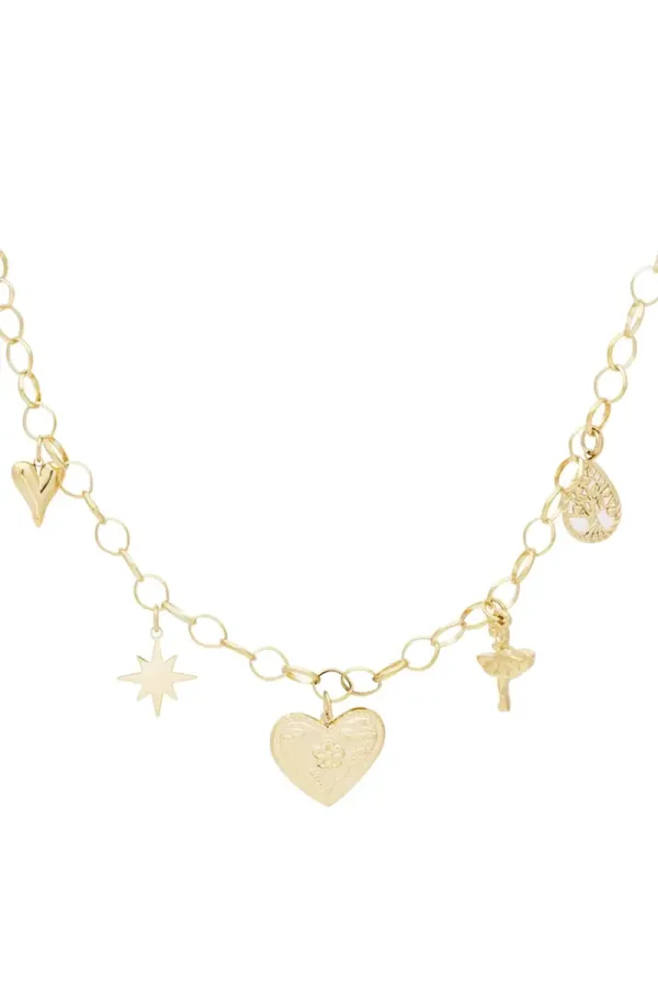 Heartfelt Sparkle Necklace gold