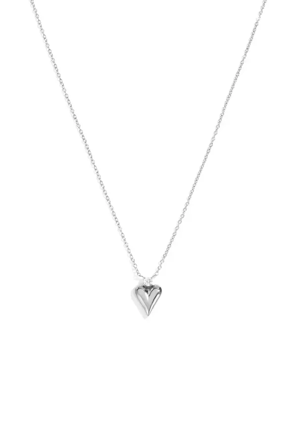 Pendant Necklaces Heart Simple silver