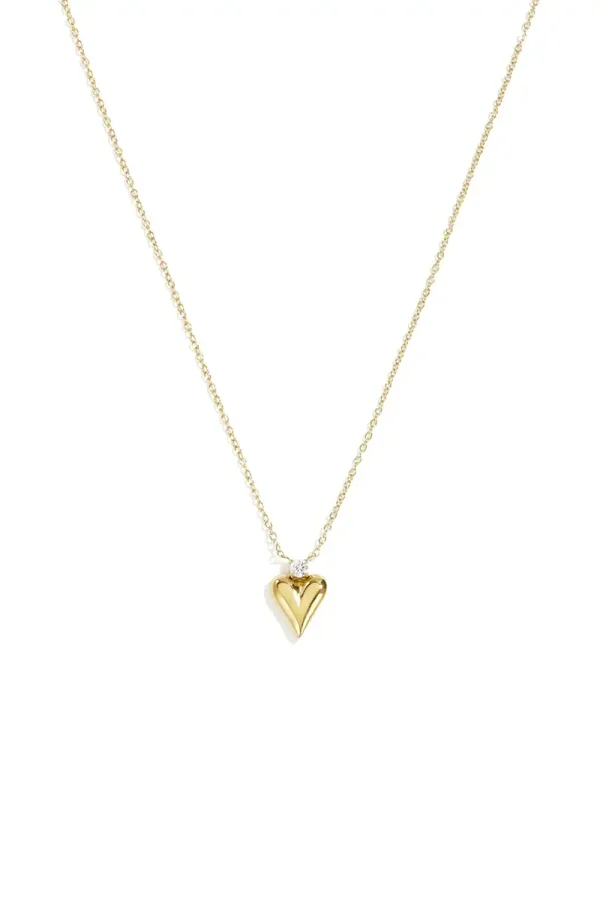 Pendant Necklaces Heart Simple gold