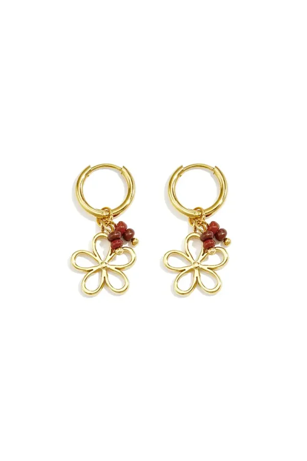 Beads Earrings Flower