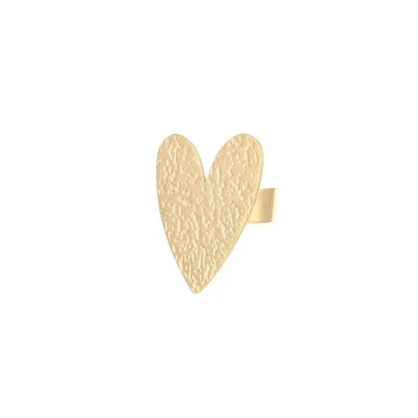 XL hart ring gold