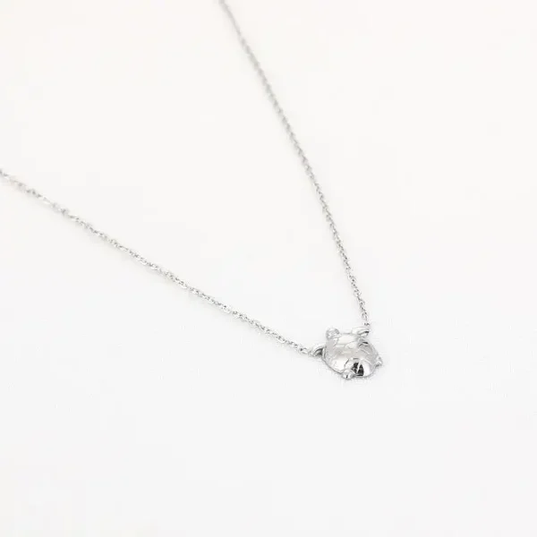 schildpad ketting silver