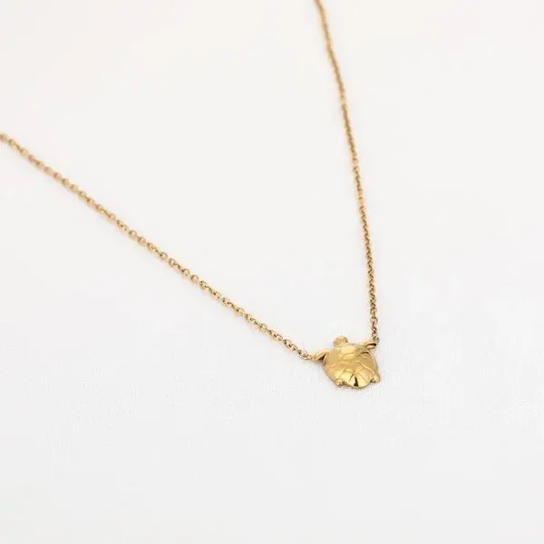 schildpad ketting goud