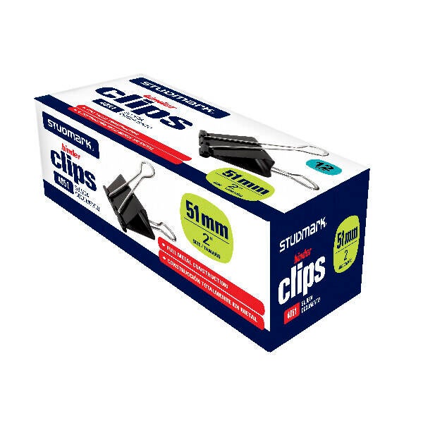 BINDER CLIP 51MM 2 PLG