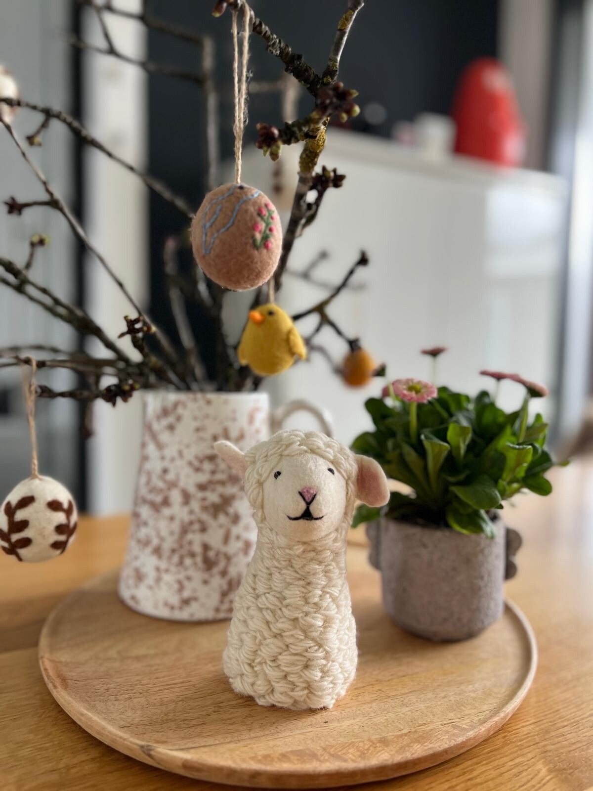Deco/Eierwarmer schaap wit