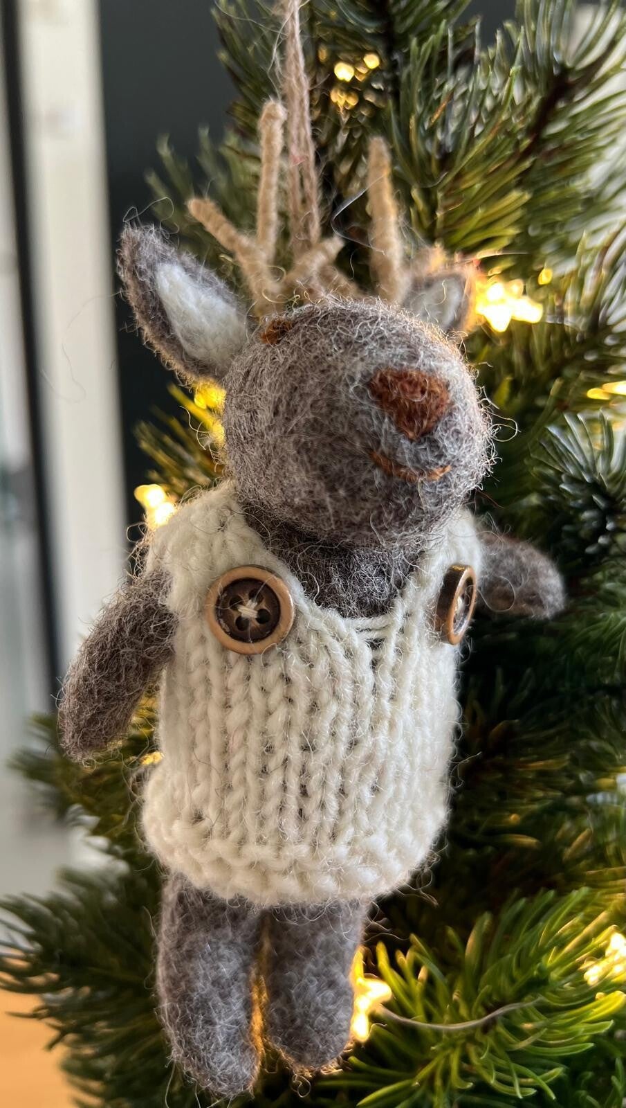 Hanger hert spencer wit