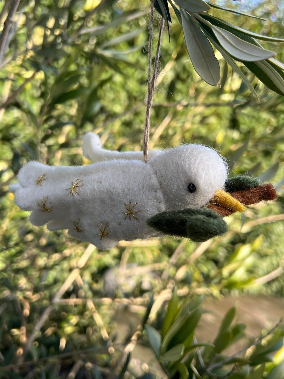 Vilten hanger vredesduif