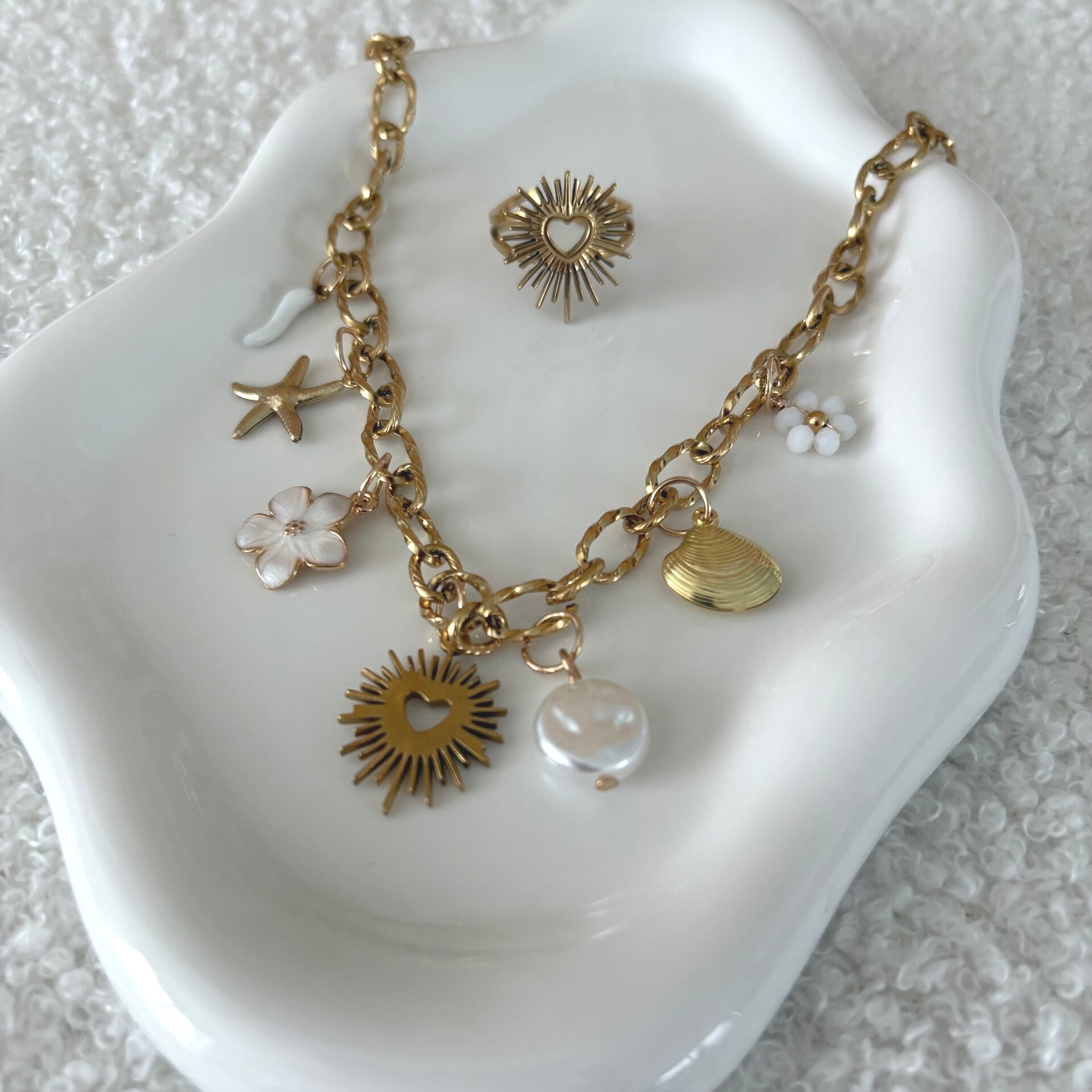 Parure à breloques pour femme
