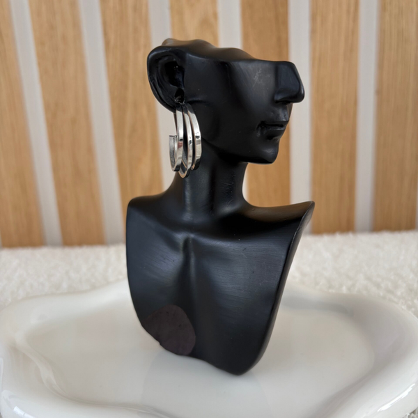 Boucles d’oreilles – Triple anneaux élégants