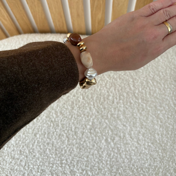 Bracelet fantaisie en acrylique pour femme