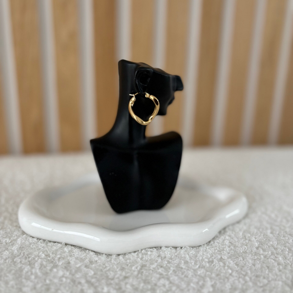 Créoles doré ondulé