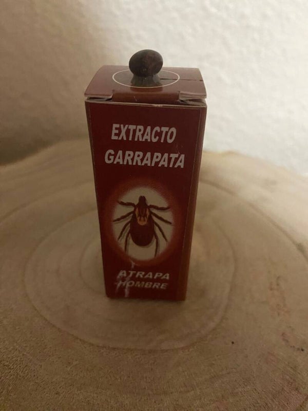 Extracto garrapata atrapa hombre