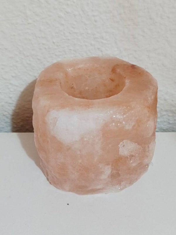 Portavelas de sal del himalaya