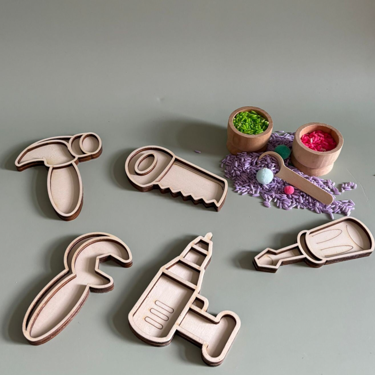 Speelframe set gereedschap