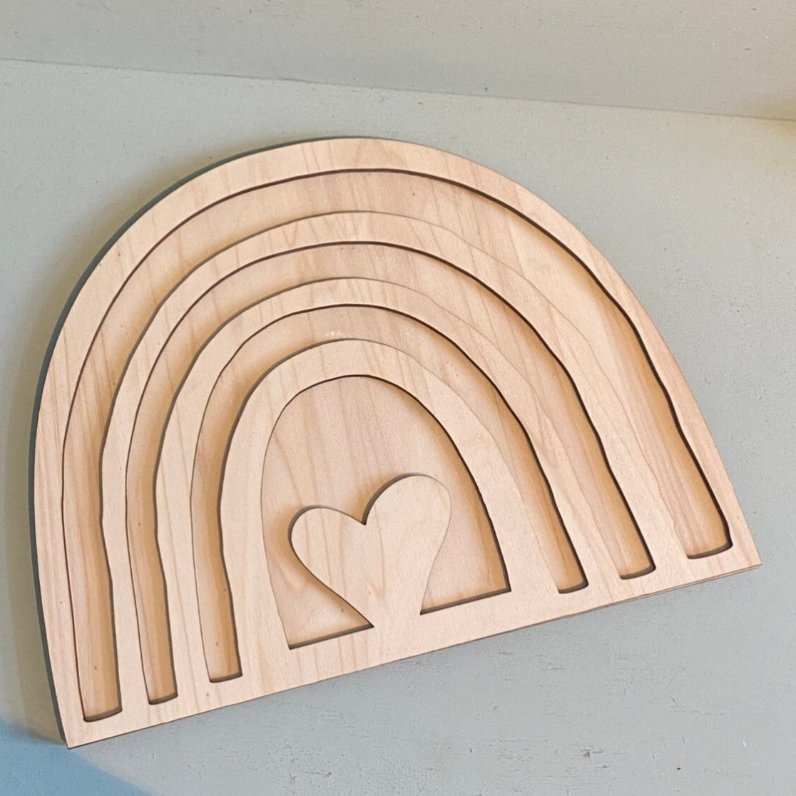 Speelframe regenboog hart