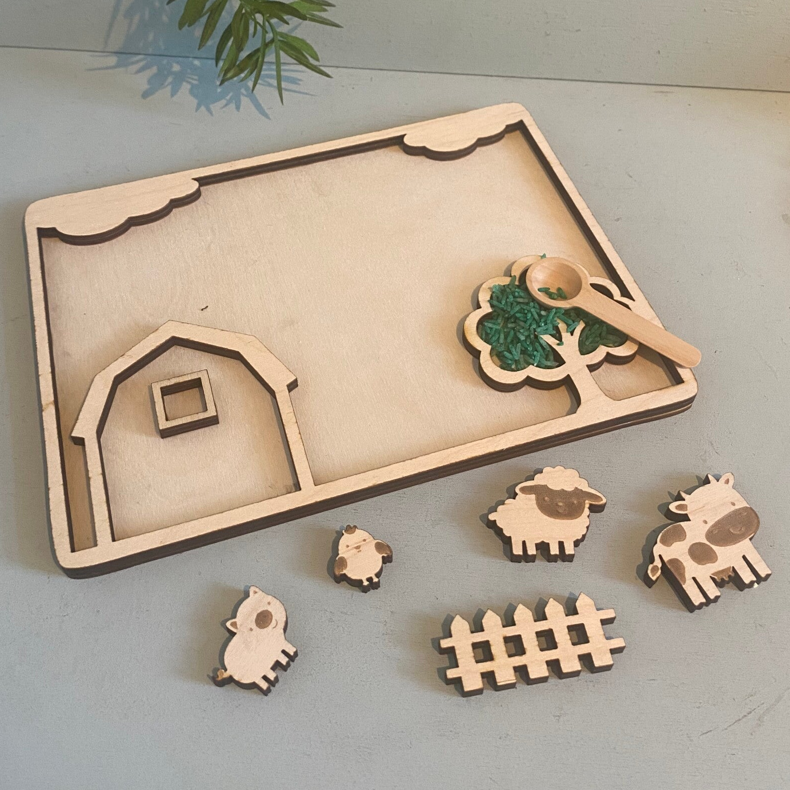 Kleurframe boerderij