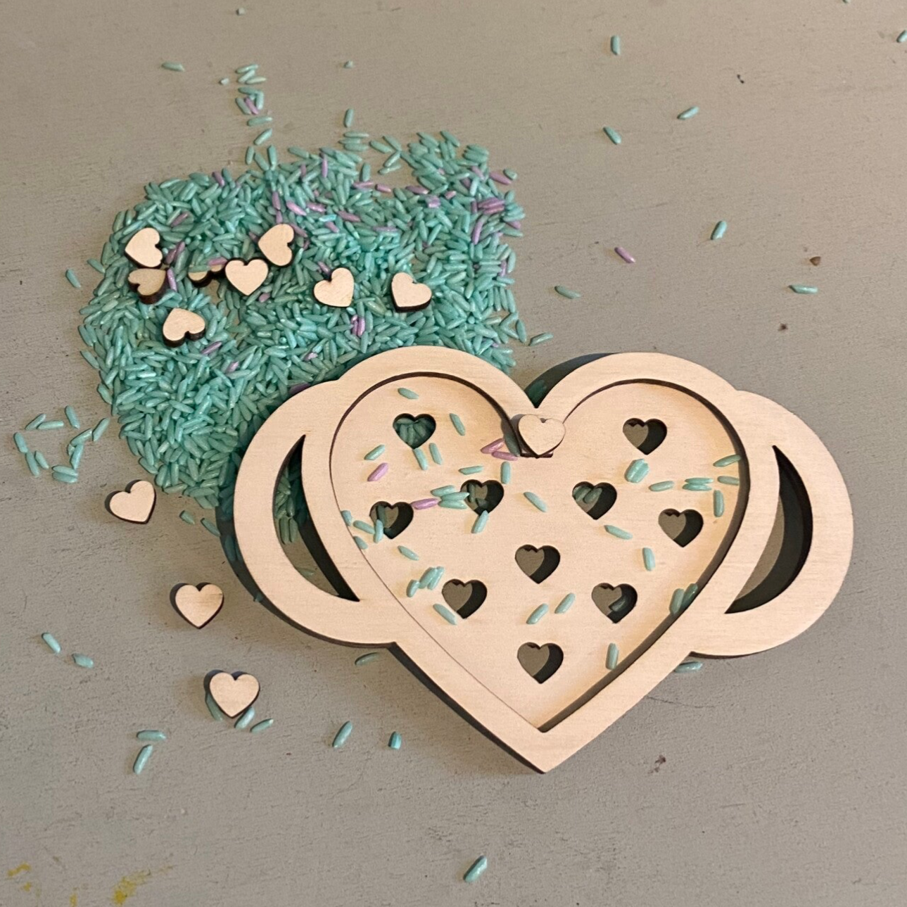 Zeef met handvat hart