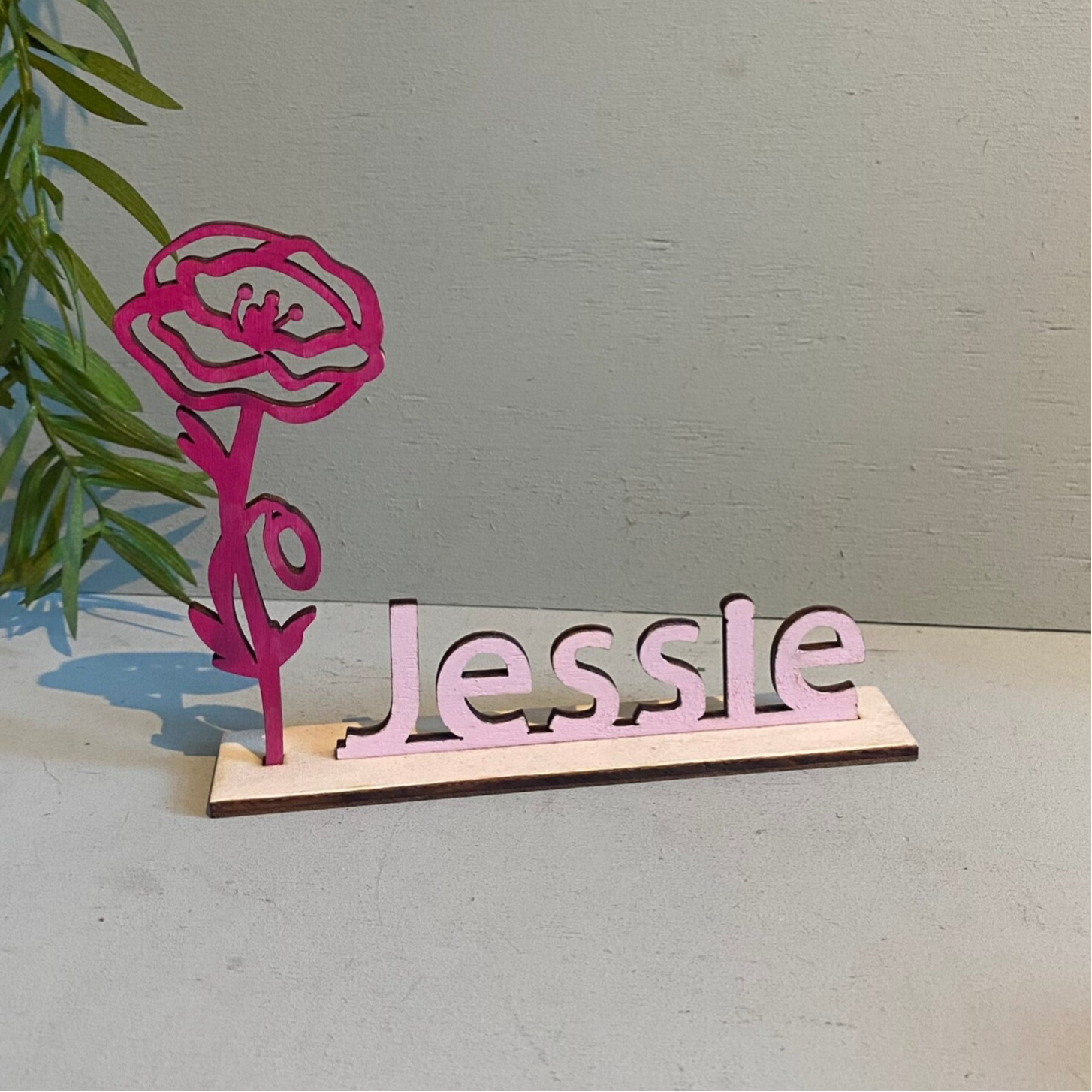 Geboortebloem met naam