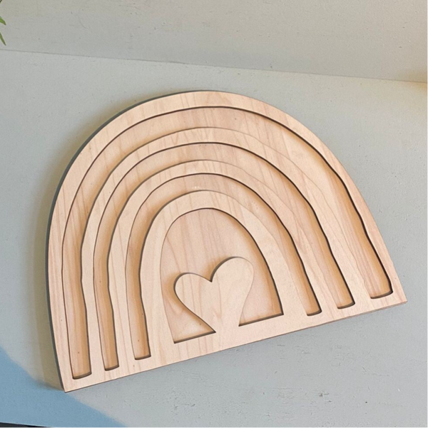 Maxi speelframe regenboog hart