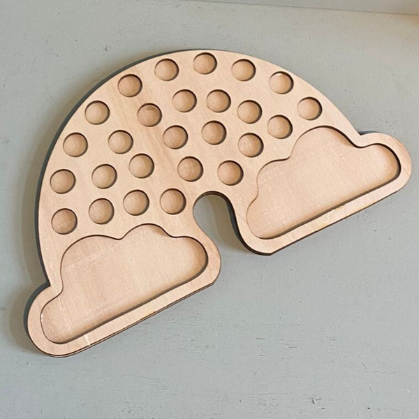 Maxi speelframe regenboog gaatjes