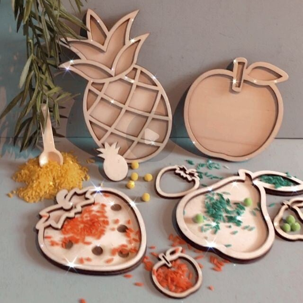 Speelframe set fruit