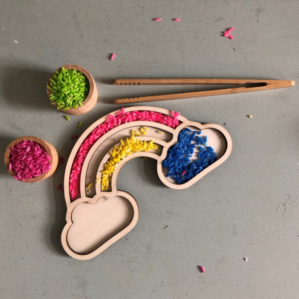 Speelframe regenboog met wolk