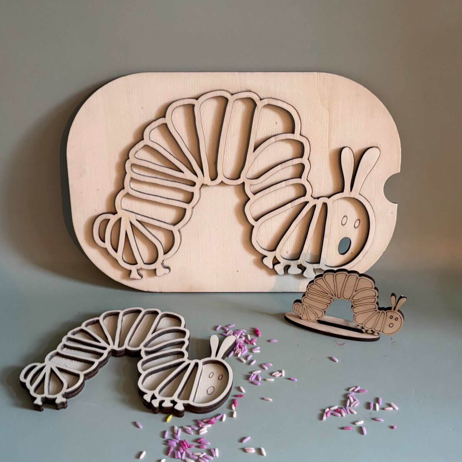 Speelframe rupsje nooit genoeg