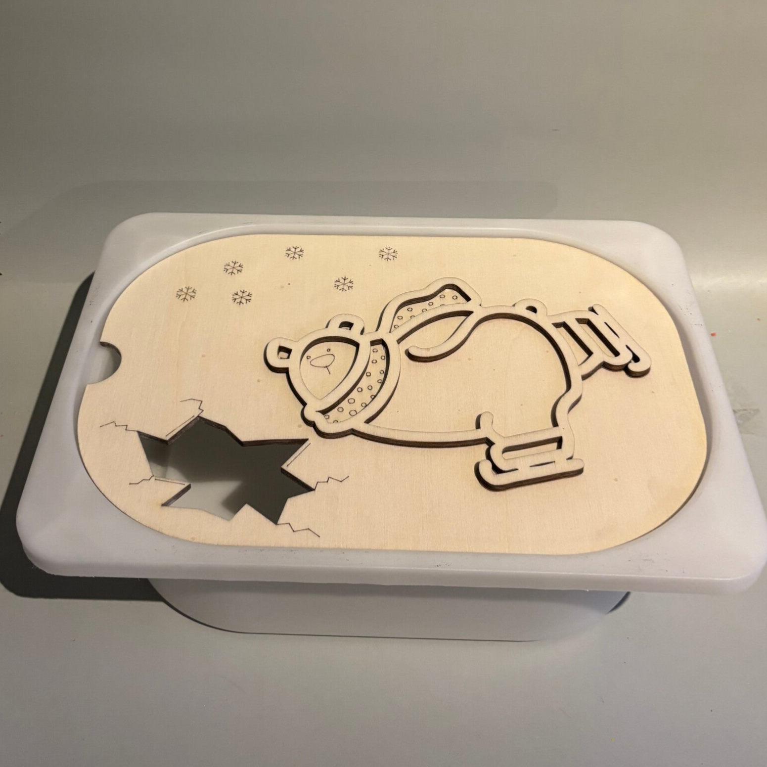 Inleg schaatsende ijsbeer