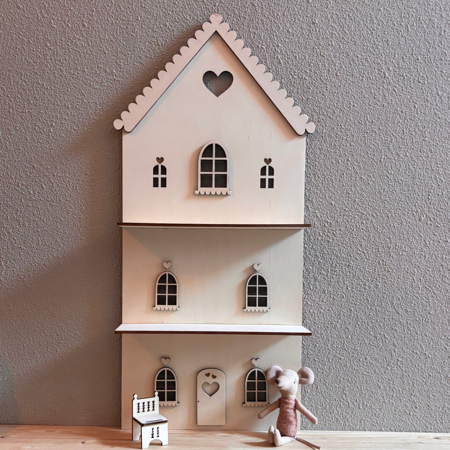 Poppenhuis stoel rond