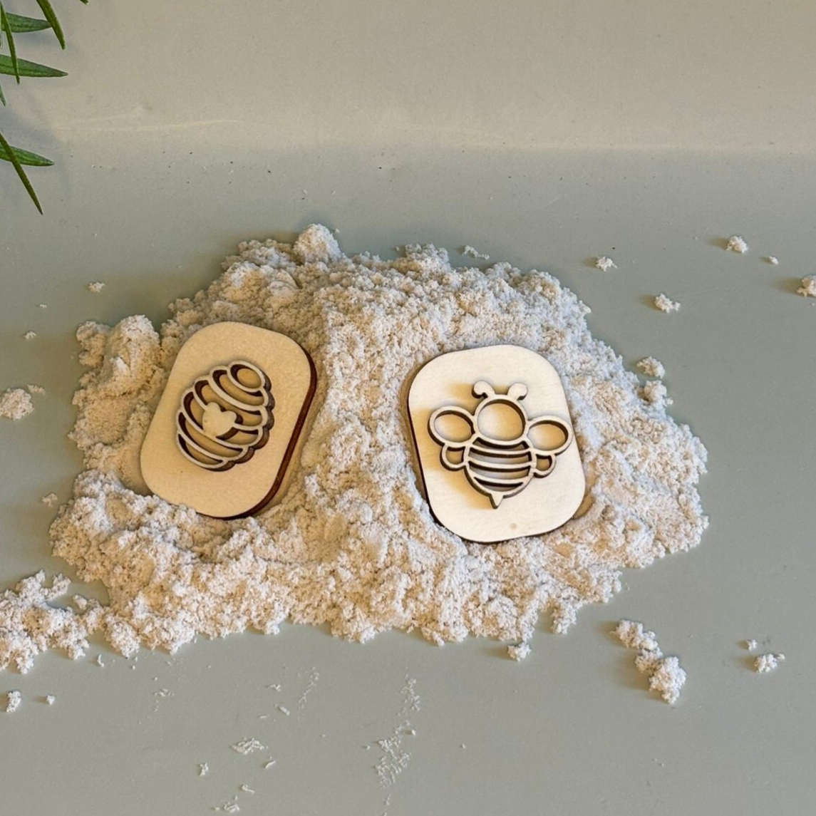 Stempel bijenkorf&bijtje