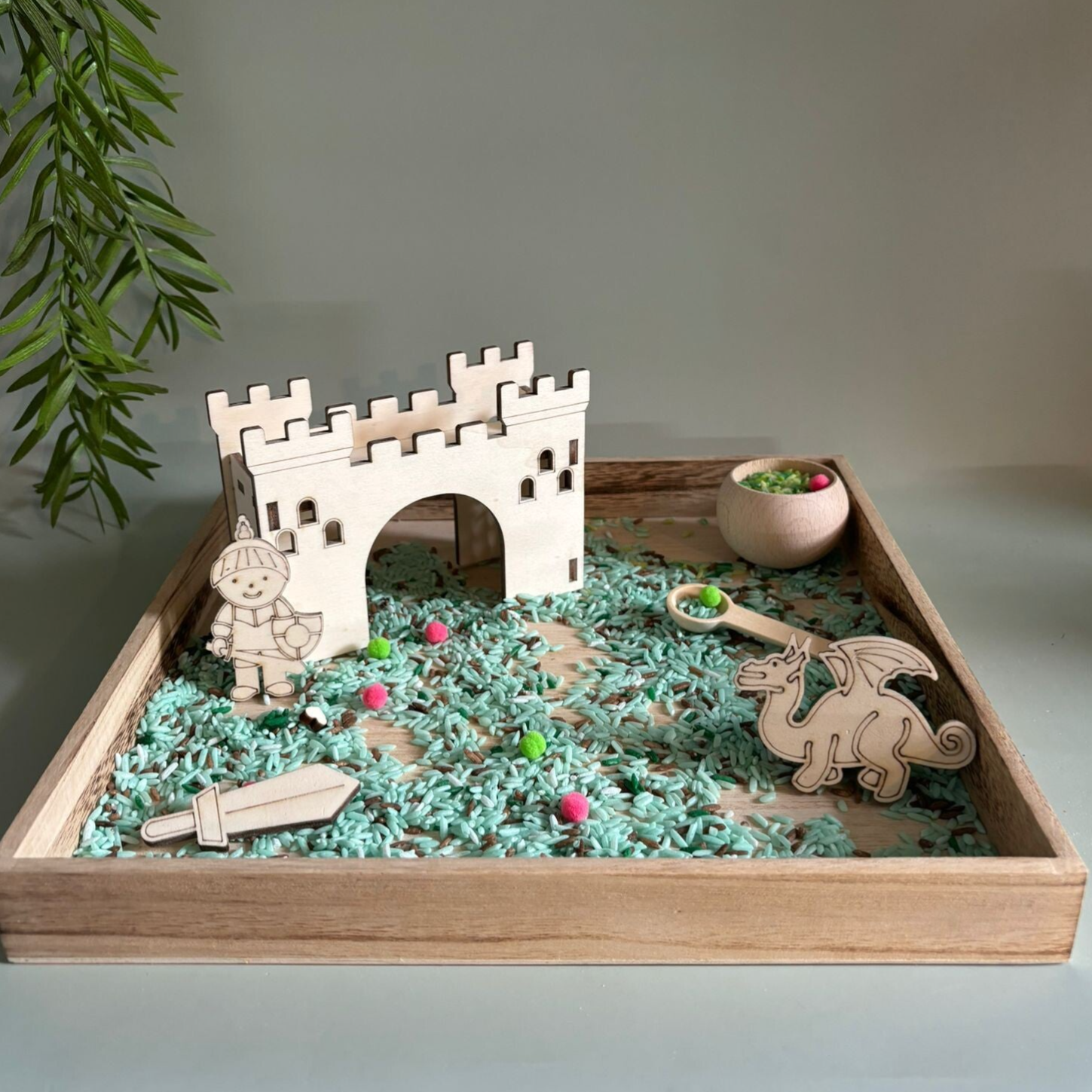 3d mini kasteel ridder