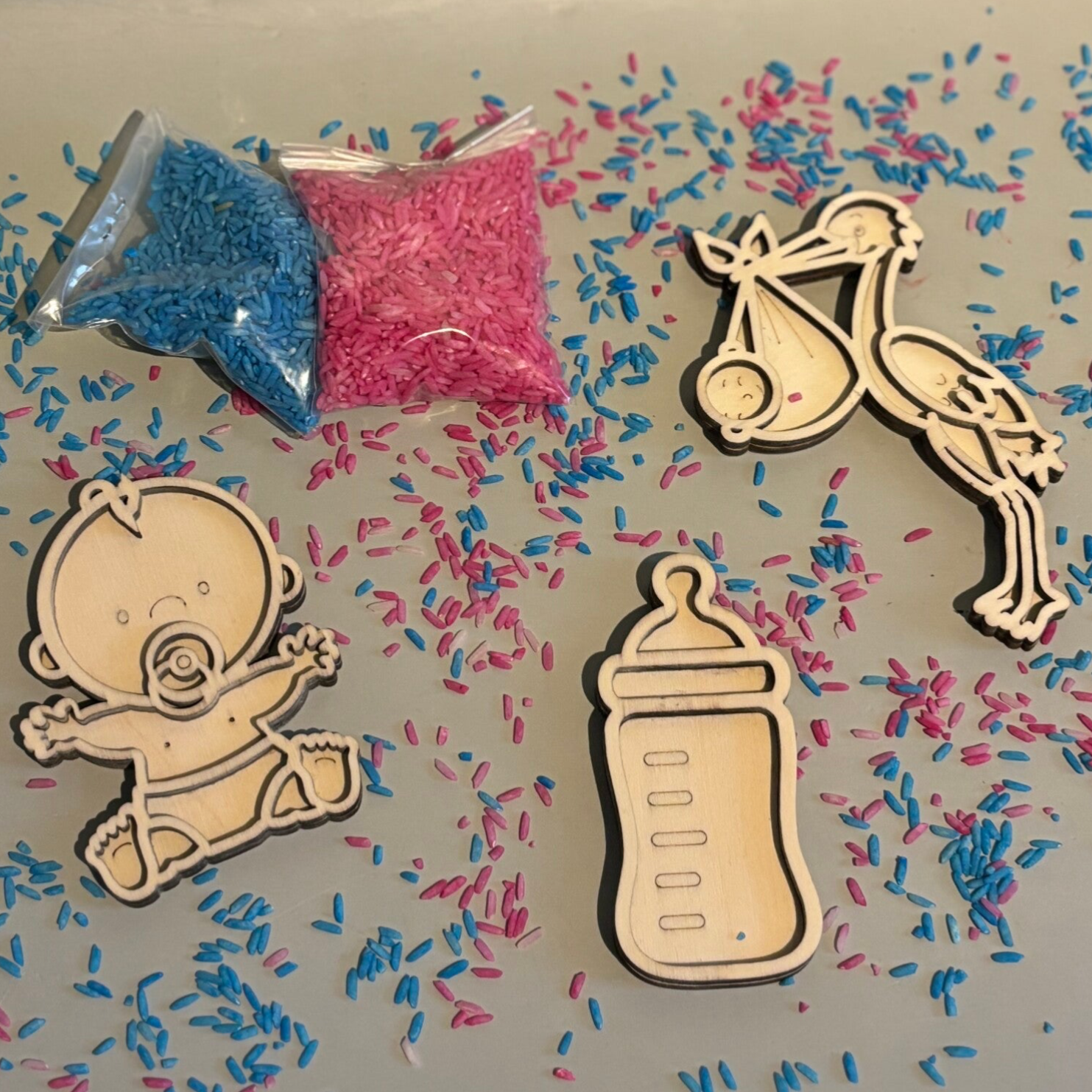 Speelframe set baby&ooievaar