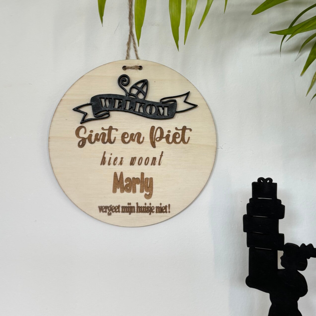 Sinterklaas hanger vergeet mijn huisje niet