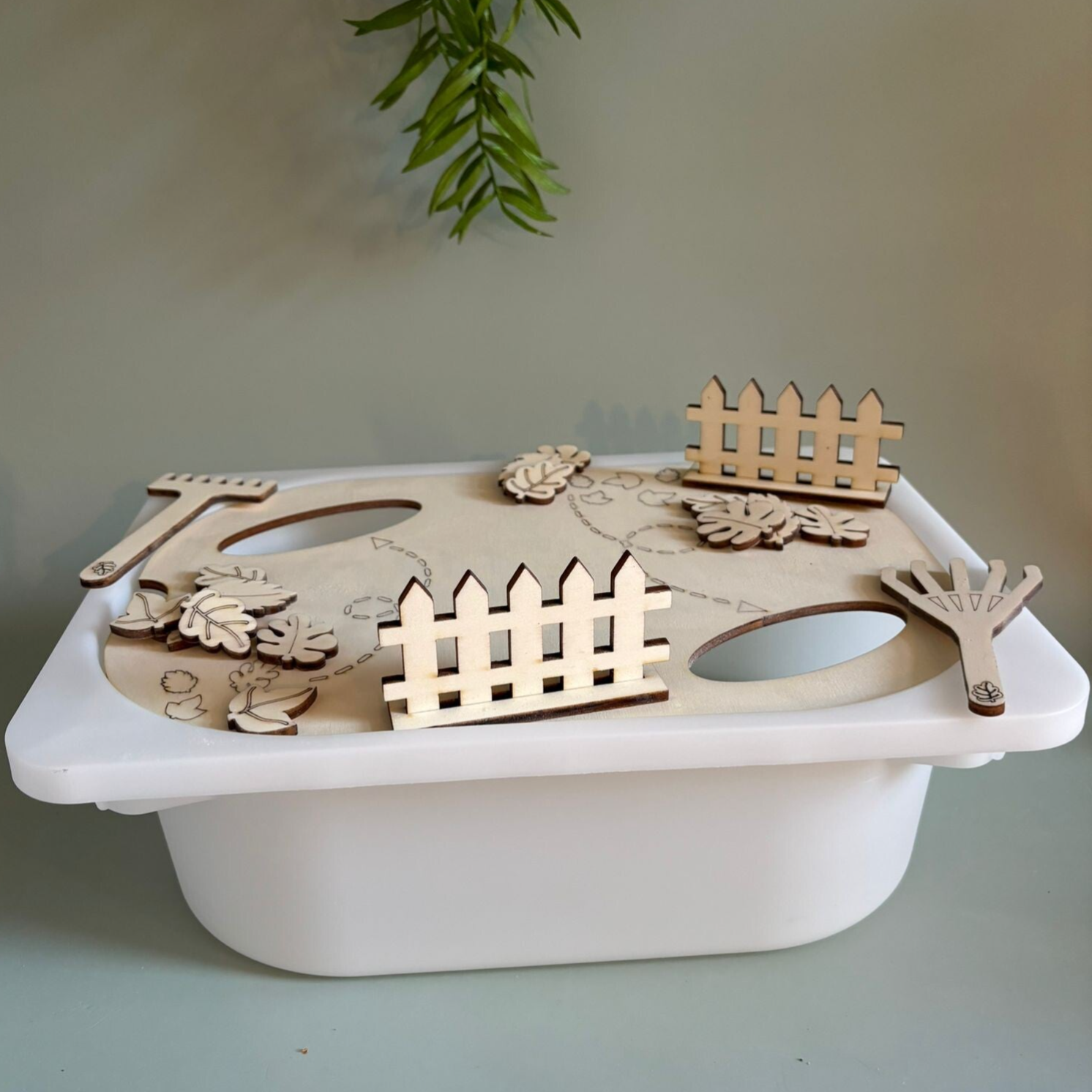 Inleg blaadjes harken