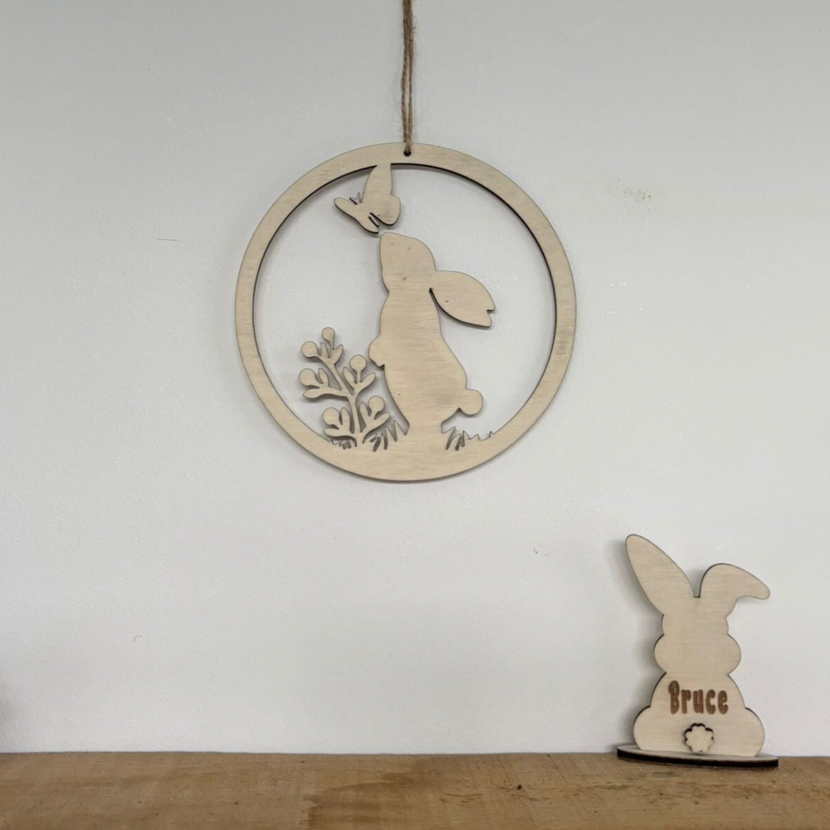 Paashanger konijntje & vlinder